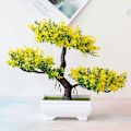 Miniatyrbild 5 av 5: Konstgjorda Växter Bonsai Litet Träd Kruka Falska Växter Blommor Krukväxt Faux Bonsai För Hem Rum Bord H