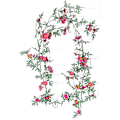 Miniatyrbilde 1 av 5: Simulering Liten Tusenfryd Rotting Europeisk Stil Hjemmedekorasjon Pastoral Stil Krysantemumranke Viklende Simuleringsblomst Silkeblomst rose red
