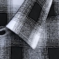 Miniatyrbilde 1 av 5: Dame falsk krage Avtakbar krage Herre Rutete Avtakbar C Black and white plaid-39 yards
