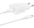 Samsung EP-T2510XW 25W Väggladdare + USB-C Kabel Vit