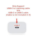 Pikkukuva 2 / 4: 1M iPhone 20W USB C snabbladdare OCH USB-C till Lightning kabel White