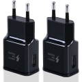 Miniatyrbillede 1 af 2: 2-Pack snabb USB-laddningsadapter för Samsung iPhone Universal Black