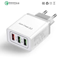 Miniatyrbillede 4 af 4: 4 Port Quick Charge 4.8A vægoplader QC3.0 Black