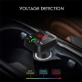 Miniatyrbild 7 av 7: FM-sändare X10 med Bluetooth Handsfree 4 i 1 Svart Svart