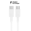 Miniatyrbillede 2 af 2: 1m till Samsung Galaxy S22/S21/S20 USB-C To USB-C Kabel Black