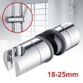 Pikkukuva 1 / 7: Handduschhållare för duschstång, passar diameter 18–25 mm, silverfärgad ABS Silver