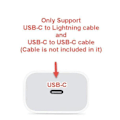 Miniatyrbillede 2 af 4: iPhone laddare för Apple 12 Mini USB-C strömadapter 20W PD White