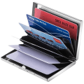 Miniatyrbillede 3 af 6: Rustfri - Kortholder med rum - Beskytter RFID - pung metal Blue