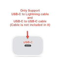 Miniatyrbillede 2 af 4: 1M iPhone 20W USB C snabbladdare OCH USB-C till Lightning kabel White