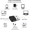 Pikkukuva 2 / 5: USB-sovitin - USB-tyyppi A (uros) USB-C:hen (naaras) - USB 3.1 Black