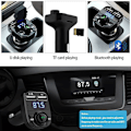 Miniatyrbillede 5 af 7: FM-sender X8 med bluetooth og håndfri Black