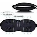 Miniatyrbild 2 av 2: 3-pack 3D Sovmask / Ögonbindel – Svart
