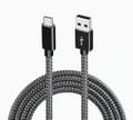 USB 2.0 till USB-C-kabel – 3A snabbladdning – svart – 2 m