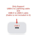 Miniatyrbillede 2 af 4: iPhone laddare 11/12/13/14 strömadapter 20W PD + Kabel White