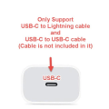 Miniatyrbild 2 av 4: iPhone laddare för Apple 11/12/13 USB-C strömadapter 20WPD+Kabel Vit