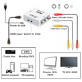 Pikkukuva 3 / 7: HDMI till AV/RCA 1080P Signalomvandlare Universal Black