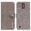 Miniatyrbild 1 av 5: Phone case För ZTE Blade A32, Kohud Texture anti-scratch Mobiltelefon Skal Cover -Khaki null none