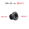 Miniatyrbild 1 av 5: 1 st av 5/8" X 24 till 1/2-28 till M14x1 till M14x1,5 för fatgängad adapter M14*1