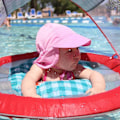 Miniatyrbild 2 av 3: Sommar Solhatt Hals Cover Beach Flap Cap Andas För Barn Pojke Flicka Crab* L