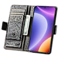 Miniatyrbild 2 av 5: Caseneo 002 Series Phone case För Xiaomi Redmi Note 12 Turbo / Poco F5 5g, Splicing Pu Leather Rfid Blocking Stand Cover Black