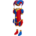 Miniatyrbild 3 av 4: 2024 Anime Pomni The Amazing Digital Circus Cosplay Kostym Barn Overall Halloween Kostym Purim Barn Kostym Cartoon Cos 6T(130) d4