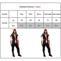 Miniatyrbild 1 av 2: Set för vuxna Unisex kvinnor Män Medeltida renässans Halloweenfest Cosplay Piratklä upp Men