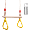 Miniatyrbild 1 av 5: Trapesstång för barn med gymringar för klätterställning null none
