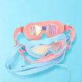 Miniatyrbild 3 av 4: Barn Simglasögon Barn Wide Vision Anti-dimma Anti-uv Snorkling Dykmask Öronproppar Utomhus Vattensport Simglasögon Blue