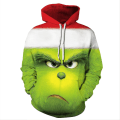 Miniatyrbild 1 av 2: Christmas Unisex The Grinch Novelty Hoodie Långärmad 3d Printing Pullover Sweatshirt Jumper Toppar För Män Kvinnor Vuxen E S