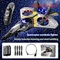 Miniatyrbild 1 av 5: V17 Rc 2,4g 4 Motor Fjärrkontroll Fighter Epp Foam Glider Flygplan för pojke Silver 2battery