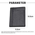 Miniatyrbild 2 av 5: Korthållare Plånbok För Kvinnor/Män Med ID Fönster Myntväska Gåvor Smal Minimalistisk Liten Plånbok, 10,5*8,2 cm black