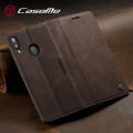 Miniatyrbild 3 av 4: Kompatibel med Samsung Galaxy A30/a20/m01s Case Kortplats Flip Magnetisk Stativ Case För Samsung Galaxy A30/a20/m01s Premium Pu Leather Brown