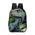 Miniatyrbild 1 av 4: Dinosaur dubbel ryggsäckstryck ryggsäck 16 tum stil 14