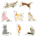 Miniatyrbild 5 av 5: 8 stycken för katt kakskärare set Walking sittande för katt-serien Lätt att använda Du null none