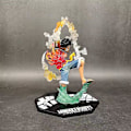 Miniatyrbild 4 av 4: One Piece Anime Monkeydluffy Roronoa Ace Pvc Action Model Collection Cool Stunt Figur Leksak Present C H1