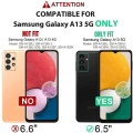 Miniatyrbild 2 av 9: Xhy Samsung Galaxy A13 5G Case med Sekretess Skärmskydd Magnetisk Ring Hållare Kickstand Militärklass helkropp Dubbellager Drop Prote black