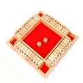 Miniatyrbild 1 av 4: 4 Player Shut Box Board Toy Digitalt flipbrädspel Familjespelbordsleksaker red
