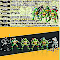 Miniatyrbild 2 av 3: 6 st Ninja Turtles actionfigur tecknad Tartaruga Ninja leksaker för barn Anime figur docka Födelsedagspresenter null none