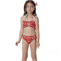 Miniatyrbild 2 av 2: Barn Flickor Mermaid Tail Bikini Set Badkläder Baddräkt Simdräkt Red 6-7 Years