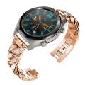 Miniatyrbild 2 av 5: Damarmband för Huawei Watch Gt 3 2/ pro Band Runner 42mm 46mm Cowboy Kedjerem 22mm 20mm Metall Diamond Bling Alloy Bälte Silver For GT3 46mm