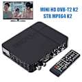 Miniatyrbild 1 av 4: Bärbar Dvb-t2 Stb Mpeg4 K2 High Clarity Digital TV Box Set-top Receiver Tuner Receptor null none