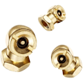 Miniatyrbild 5 av 5: 4 st Bärbar set, Aulufft 2-i-1 Heavy Duty 1/4&#39;&#39;FNPT Dual Head däckchuck och 1/4 tums sluten kulluftchuck