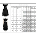 Miniatyrbild 3 av 3: Onsdag Addams Cosplay Set Gothic Mesh Klänningar Peruker Karnevalsfest Klänning Kvinnor One Size With Wig