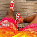 Miniatyrbild 3 av 5: Eric Emanuel Camo Tryckta Shorts Herr Dam Mesh Shorts Gym Sport Träning Basketboll Sommar Snabb- MCEEK