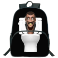 Miniatyrbild 2 av 4: Skibidi Toalettskolväska Högtalare Kamera Man Tecknad Anime Ryggsäck Videokamera Mochila för Barns Väskor för Flickor 3
