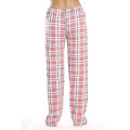 Miniatyrbild 3 av 4: Damrullar i flanell med fickor för kvinnor, mjuka rutig pyjamasbyxor i flanell för kvinnor pink XXL