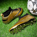 Miniatyrbild 4 av 5: KIDENG Fotbollsskor för män Fotbollsskor med hög ankel för vuxna Grästräning Sport Skor Sneakers Yj32751G Gold 43