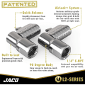 Miniatyrbild 2 av 6: JACO Lightning L2-serien däckluftchuck - 1/4&#34; F-NPT | Open Flow (2-pack)