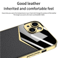 Miniatyrbild 3 av 4: Gkk Stötsäker Case För Iphone 14 Plus Case Tpu+pc+pu Läder galvanisering Cover Green