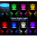 Miniatyrbild 3 av 5: 8-färgad LED-toalett Nattljus Rörelsesensor Skål Glödavkännande Badrum Uv-lampa Present null none